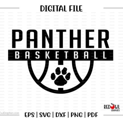 5316 Basketball svg Panther Basketball svg Panther Panthers Basketball svg dxf eps png pdf sublimation cut file htv vector digital