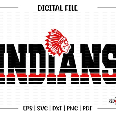 5340 Indian svg Indians svg Indian Indians clipart Mascot School svg dxf eps png pdf sublimation cut file htv vector digital