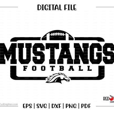 5348 Football svg Mustang Football Mustang Mustangs Football svg dxf eps png pdf sublimation cut file htv vector digital htv