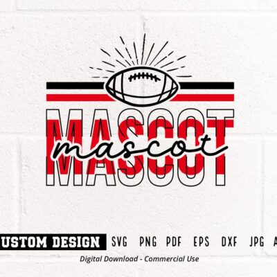 535 Custom School Team Mascot svg Personalized Stacked Your Team Sublimation Football Mascot Custom Mascot SVG for Cricut Custom Text