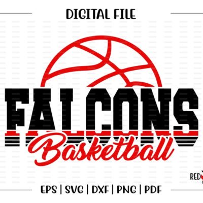 5355 Basketball svg Falcon Basketball Falcon Falcons Basketball svg dxf eps png pdf sublimation cut file htv vector digital