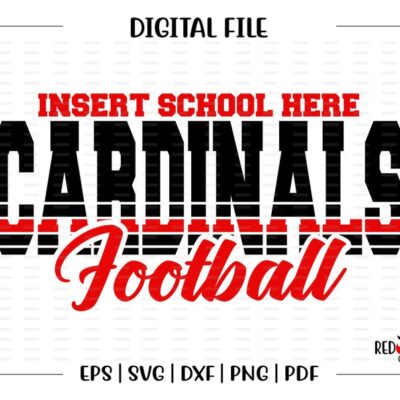 5359 Football svg Cardinal Football Cardinal Cardinals Football svg dxf eps png pdf sublimation cut file htv vector digital htv