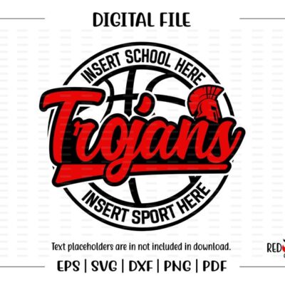 5379 Basketball svg Trojan svg Trojan Basketball svg dxf eps png pdf sublimation cut file htv vector digital design Mom Dad Coach