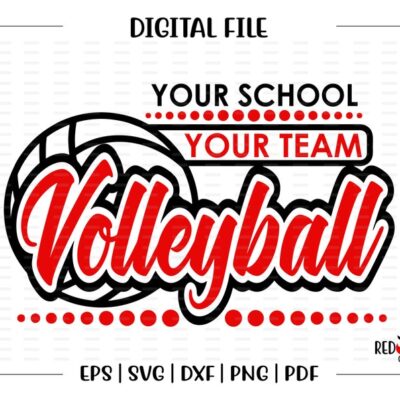 5402 Custom Personalized Volleyball svg Volleyball Team Mascot svg dxf eps png pdf sublimation