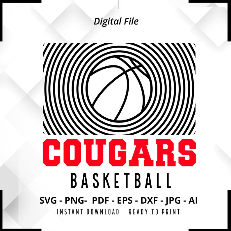 543 Cougars Basketball SVG PNG Cougars svg Cougars Shirt svg Cougars Cheer svg Cougars png Cougars Mom svg Cougars Shirt svg Cricut