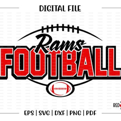 5433 Football svg Ram Football svg Ram Rams Football svg dxf eps png pdf sublimation design clipart htv image design