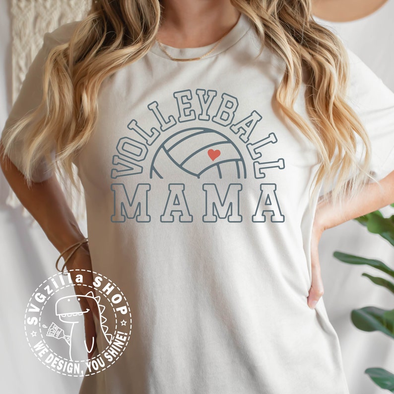 544 Volleyball Mama SVG Volleyball Mama Cut File For T shirt Game Day Volleyball Mom Shirt Mothers Day Design PNG Cricut Digital download