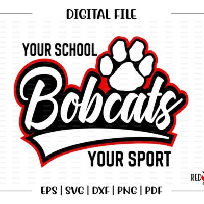 5449 Custom Personalized Bobcat Bobcats Bobcat svg Paw Bobcats svg paw svg htv dtf svg dxf eps png pdf sublimation