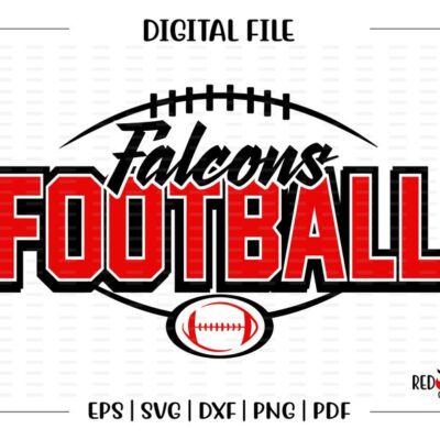 5483 Football svg Falcon Football svg Falcon Falcons Football svg dxf eps png pdf sublimation