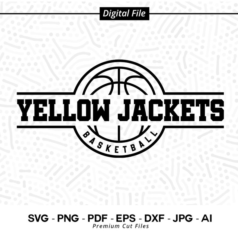 549 Basketball SVG PNG Yellow Jackets Basketball svg Yellow Jacket Basketball Yellow Jacket Jacket Cheer svg Sublimation Basketball Shirt