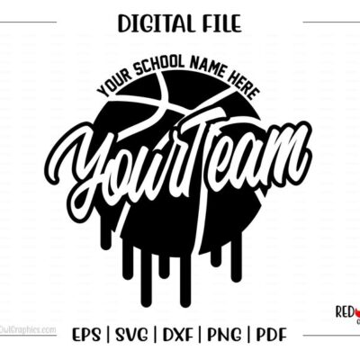 5496 Custom Personalized Basketball svg Basketball School Team Mascot svg dxf eps png pdf sublimation