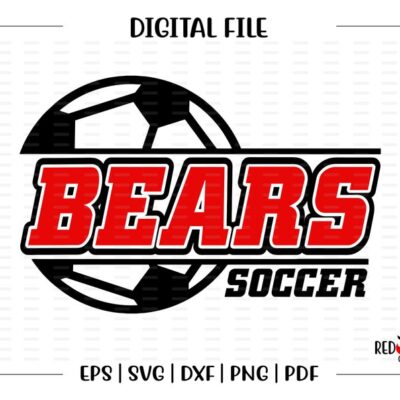 5537 Soccer svg Bear Soccer svg Bear Bears Soccer svg dxf eps png pdf sublimation cut file htv vector digital clipart mom dad