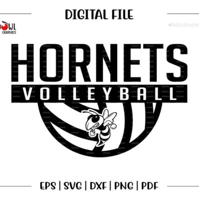 5593 Volleyball svg Hornet Volleyball svg Hornet Hornets Volleyball svg dxf eps png pdf sublimation cut file htv vector digital