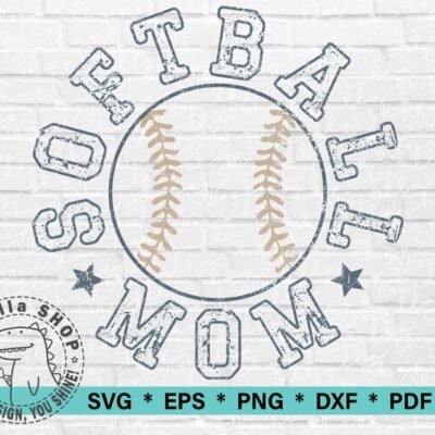 560 Softball Mom SVG Cricut