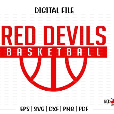 5604 Basketball svg Red Devil Basketball Red Devil Devil Basketball svg dxf eps png pdf sublimation cut file htv vector digital