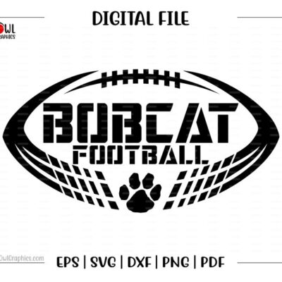 5608 Bobcat Football svg Football svg Bobcat Bobcats Bobcats Football Football svg dxf eps png pdf sublimation