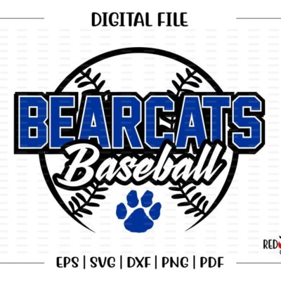 5634 Baseball svg Bearcat svg Baseball Bearcat Baseball Bearcat Bearcats svg dxf eps png pdf sublimation cut file htv clipart