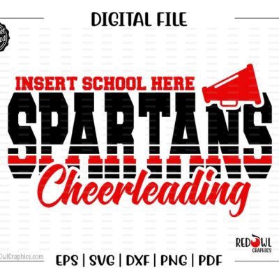 5638 Cheerleader svg Cheer svg Spartan Spartans Cheer Cheerleading svg dxf eps png pdf sublimation cut file htv vector digital