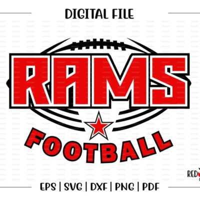 5640 Football svg Ram Football svg Ram Rams Football svg dxf eps png pdf sublimation design clipart htv image design