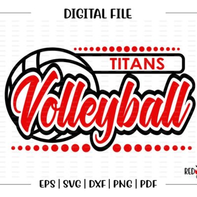 5658 Titan Volleyball svg Volleyball svg Titan Titans Volleyball svg dxf eps png pdf sublimation cut file htv vector digital clipart