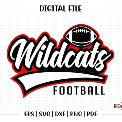 5672 Football svg Wildcat Football svg Wildcat Wildcats Football svg dxf eps png pdf sublimation cut file htv vector digital