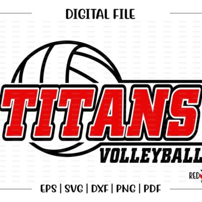 5742 Titan Volleyball svg Volleyball svg Titan Titans Volleyball svg dxf eps png pdf sublimation cut file htv vector digital clipart