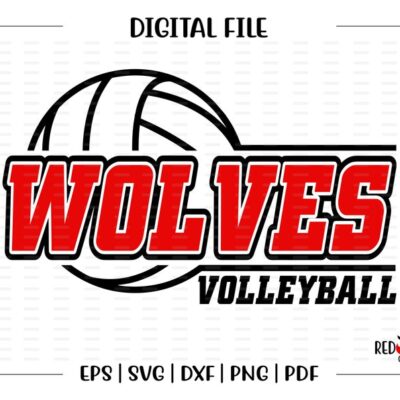 5793 Wolves Volleyball svg Volleyball svg Wolves Wolf Volleyball svg dxf eps png pdf sublimation clipart htv vector digital