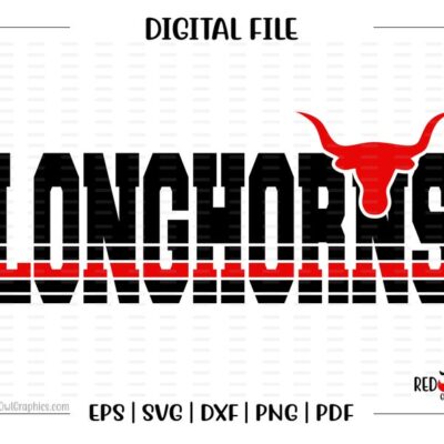 5829 Longhorn svg Longhorns svg Longhorn Longhorn png svg dxf eps png pdf sublimation cut file htv vector digital clipart design