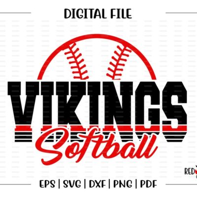 5842 Viking Softball svg Softball svg Viking Vikings Softball design svg dxf eps png pdf sublimation cut file htv vector digital