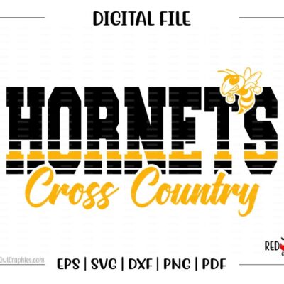 5853 Cross Country svg Hornet Cross Country svg Hornet Hornets Cross Country XC CC svg dxf eps png pdf sublimation cut file htv vector