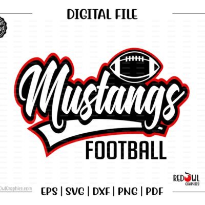 5875 Football svg Mustang Football Mustang Mustangs Football svg dxf eps png pdf sublimation cut file htv vector digital htv