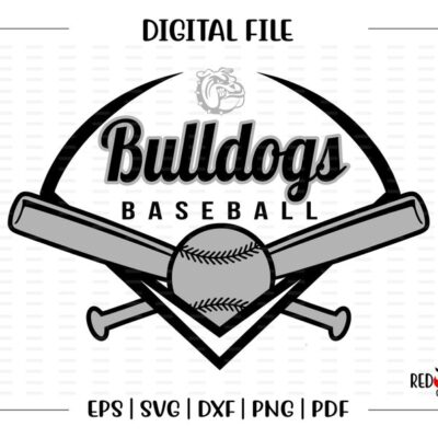 5894 Baseball svg Bulldog Baseball svg Bulldog Bulldogs Baseball svg dxf eps png pdf sublimation cut file htv vector digital