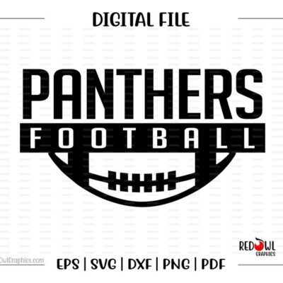 5905 Football svg Panther Football svg Panther Panthers Football svg dxf eps png pdf sublimation cut file htv vector digital