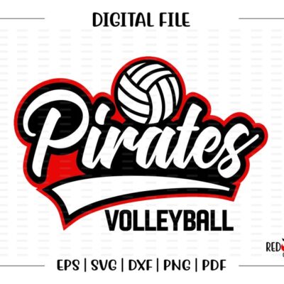 5916 Volleyball svg Pirate Volleyball svg Pirate Pirates Volleyball svg dxf eps png pdf sublimation cut file htv vector digital