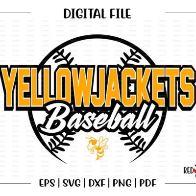 5919 Baseball svg Yellowjacket Baseball Yellowjacket baseball yellowjackets svg dxf eps png pdf sublimation cut file htv vector