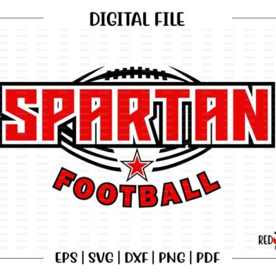 5930 Football svg Spartan Football Spartan Spartans Football svg dxf eps png pdf sublimation cut file htv vector digital htv