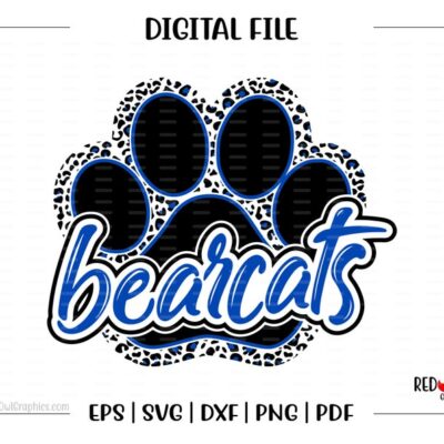 5933 Bearcat svg Bearcats svg Heart Love Bearcat Bearcats svg dxf eps png pdf sublimation cut file htv vector digital clipart