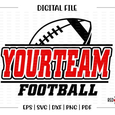 5945 Custom Personalized Football svg Football School Team Mascot svg dxf eps png pdf sublimation