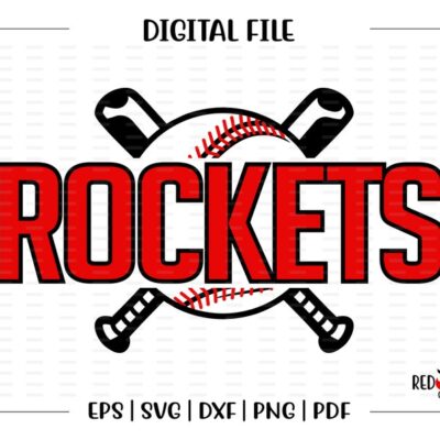 5947 Baseball svg Rocket svg Baseball Rocket Baseball Rocket Rockets svg dxf eps png pdf sublimation cut file htv clipart design