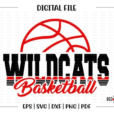 5966 Basketball svg Wildcat Basketball svg Wildcat Wildcats Basketball svg dxf eps png pdf sublimation cut file htv vector digital