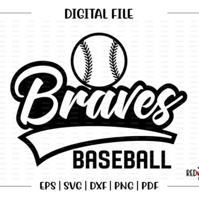 5991 Baseball svg Braves Baseball svg Braves Brave Baseball svg dxf eps png pdf sublimation cut file htv vector digital clipart