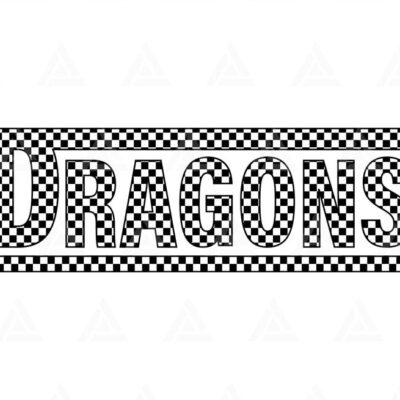 600 Checkered Dragons Svg Go Dragons Football Svg Run Dragons Svg Cheer Mom T Shirt Cut File Cricut Png Pdf Vector Stencil