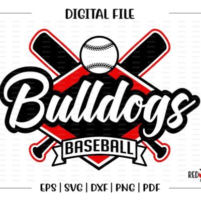 6013 Baseball svg Bulldog Baseball svg Bulldog Bulldogs Baseball svg dxf eps png pdf sublimation cut file htv vector digital