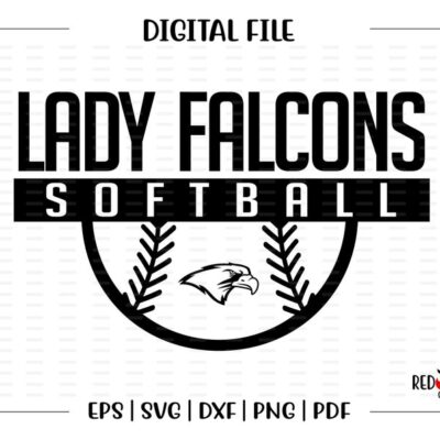 6020 Softball svg Lady Falcons Softball svg Falcon Falcons Lady Softball svg dxf eps png pdf sublimation cut file htv clipart design