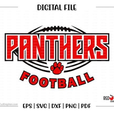 6027 Football svg Panther Football svg Panther Panthers Football svg dxf eps png pdf sublimation cut file htv vector digital