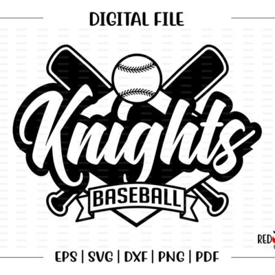 6033 Baseball svg Knights svg Baseball Knight Baseball Knight Knights svg dxf eps png pdf sublimation cut file htv