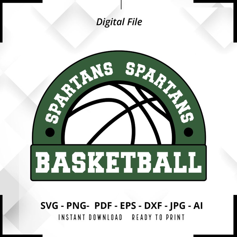 604 Spartans Basketball SVG PNG Spartans svg Basketball Shirt svg Spartans Cheer svg Spartans png Spartans Mom svg Spartans Shirt svg Cricut