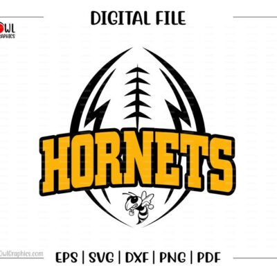 6060 Football svg Hornet Football svg Hornet Hornets Football svg dxf eps png pdf sublimation cut file htv vector digital