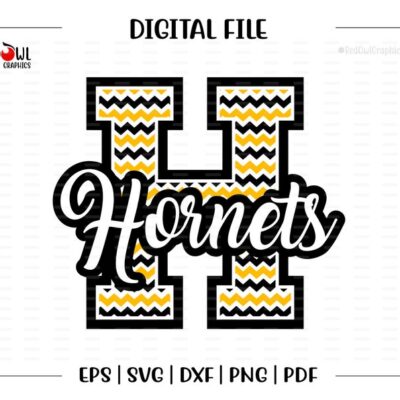 6078 Hornet svg Hornets svg Hornet Hornet Mascot School svg dxf eps png pdf sublimation cut file htv vector digital