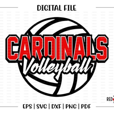 6107 Volleyball svg Cardinal Volleyball svg Cardinal Cardinals Volleyball svg dxf eps png pdf sublimation cut file htv vector digital